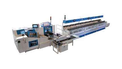 System liniowy niciarki dedykowanej pod offset FF 380 4D wraz ze zbieraczkami